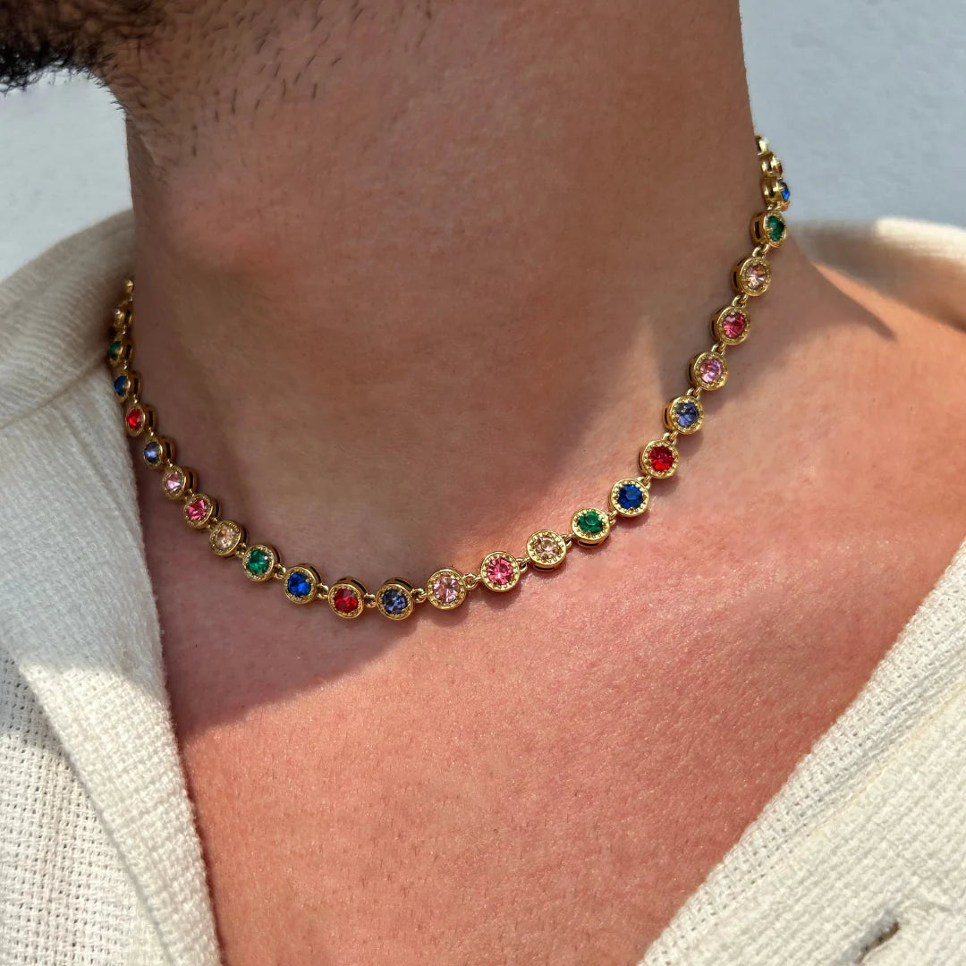 🌈 Collana Rainbow Cannes : Perfetta per ogni occasione ✨