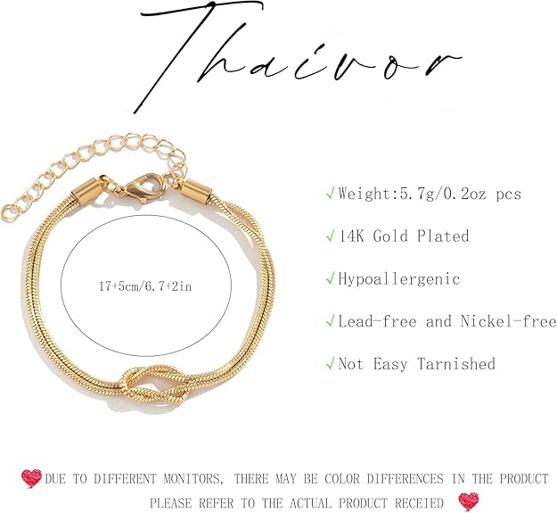 Braccialetto Minimalista Placcato in Oro 18K