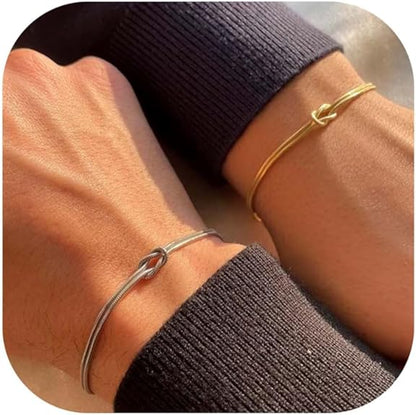 Braccialetto Minimalista Placcato in Oro 18K