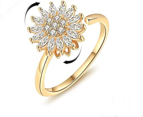 Anello Girasole Anti-Ansia: Stile e Serenità