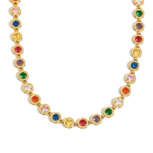 🌈 Collana Rainbow Cannes : Perfetta per ogni occasione ✨
