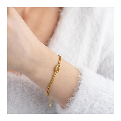 Braccialetto Minimalista Placcato in Oro 18K