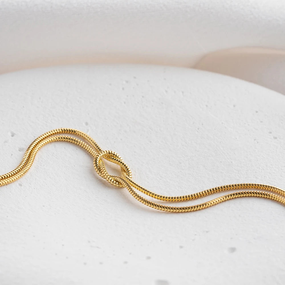 Braccialetto Minimalista Placcato in Oro 18K