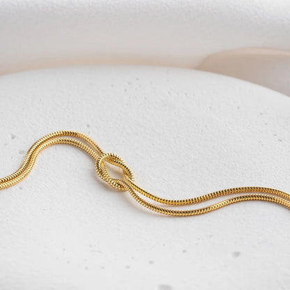 Braccialetto Minimalista Placcato in Oro 18K